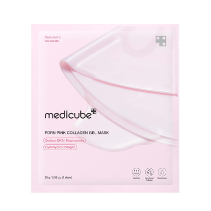 4pc Medicube PDRN Pink Collagen Gel Mask – Hydrating Skin Treatment Mask - Primary Manufactered - Free Delivery