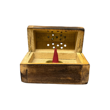 Miniature Incense Gift Set – Wooden Incense Holder with 10 Sticks