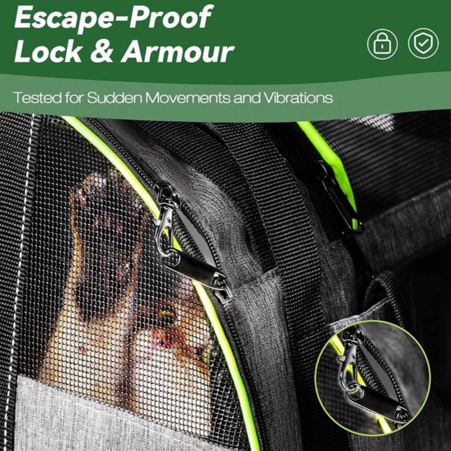 Pawtasy 2 in 1 Pet Carrier Backpack for Cats and Small Dogs Soft Foldable Travel Bag