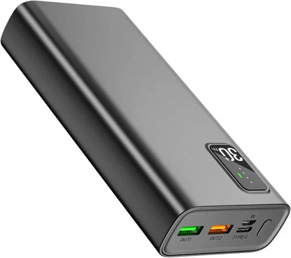 30000mAh Fast Charging Power Bank – 22.5W QC3.0 & 20W USB-C PD