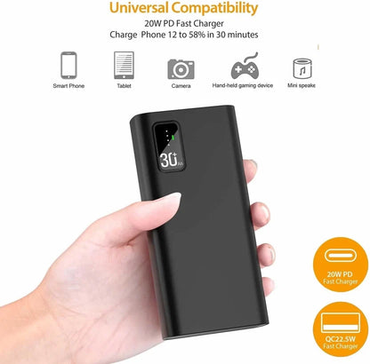 30000mAh Fast Charging Power Bank – 22.5W QC3.0 & 20W USB-C PD
