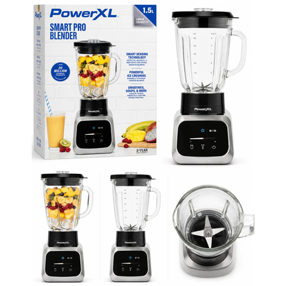 PowerXL Smart Pro Blender 1.5L – Smart Sensing, Titanium Blades & Ice Crushing