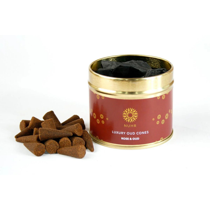 Rose & Oud Incense Cones 20 Pack – Luxury Floral Oud Fragrance