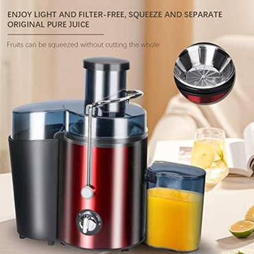 800W Whole Fruit and Vegetable Juicer with 64mm Wide Mouth Chute 2 Speed Juice Extractor Anti Drip Easy Clean Design