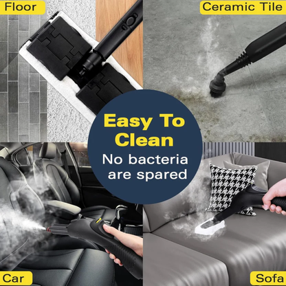 Multi Purpose Steam Cleaner with 21 Piece Accessory Kit Handheld Steam Cleaner for Sofa Upholstery Tiles Floors Windows Cars & Home Cleaning