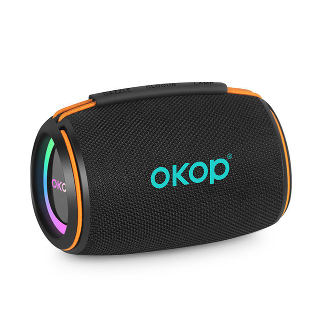 SPEAKERPortable Waterproof Bluetooth Speaker with Ambient Breathing Light Long Battery Life TF Card Slot Wireless Outdoor Speaker
