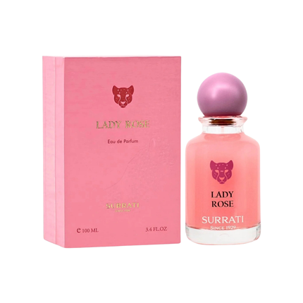 Surrati Lady Rose Eau de Parfum 100ml – Fruity Floral Amber Fragrance