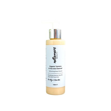 Organic Tamanu & Tea Tree Cleanser – Deep Cleansing Face Wash for Oily & Acne Skin