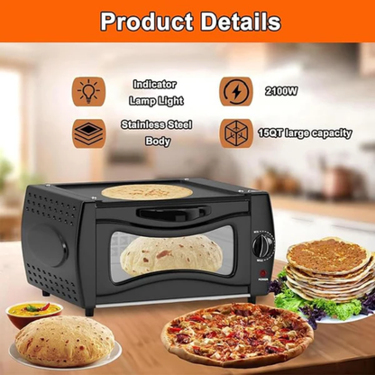 2100W Electric Tandoor Oven Flatbread Cooker with Thermostat Control
