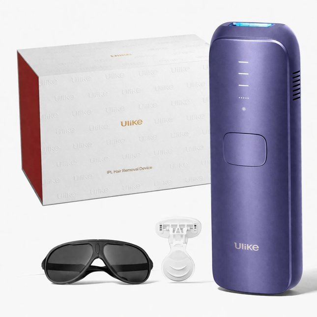 Ulike Air 3 IPL Hair Removal Device – At-Home Laser Hair Removal with Ice Cooling Technology - Purple