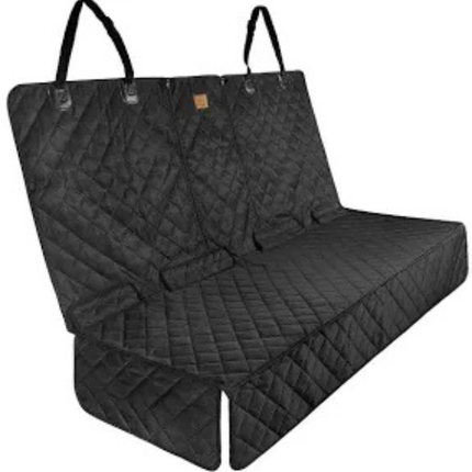 Waterproof Dog Car Seat Cover Black Non Slip Quilted Protector Isofix Compatible