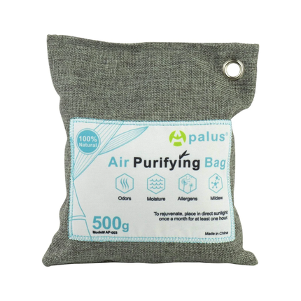 Natural Bamboo Charcoal Air Purifier Bag 500g – Odour Absorbing Dehumidifier