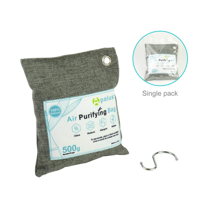 Natural Bamboo Charcoal Air Purifier Bag 500g – Odour Absorbing Dehumidifier