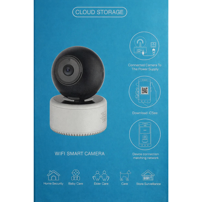 WiFi Smart Camera 360 Pan Tilt HD Security Camera with Night Vision