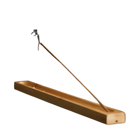 Wooden Bamboo Incense Holder – Natural Stick Incense Burner
