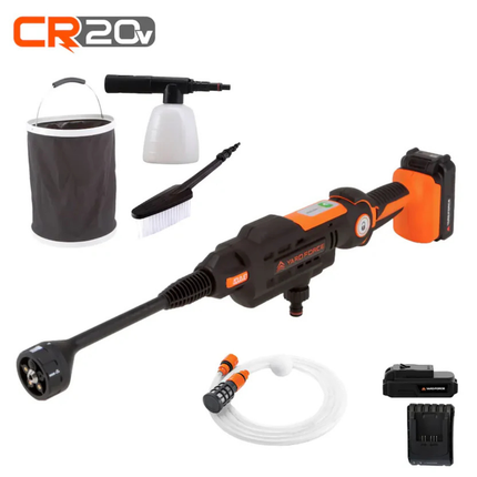 Yard Force 20V Aquajet Cordless Pressure Cleaner 22 Bar 5 in 1 Nozzle