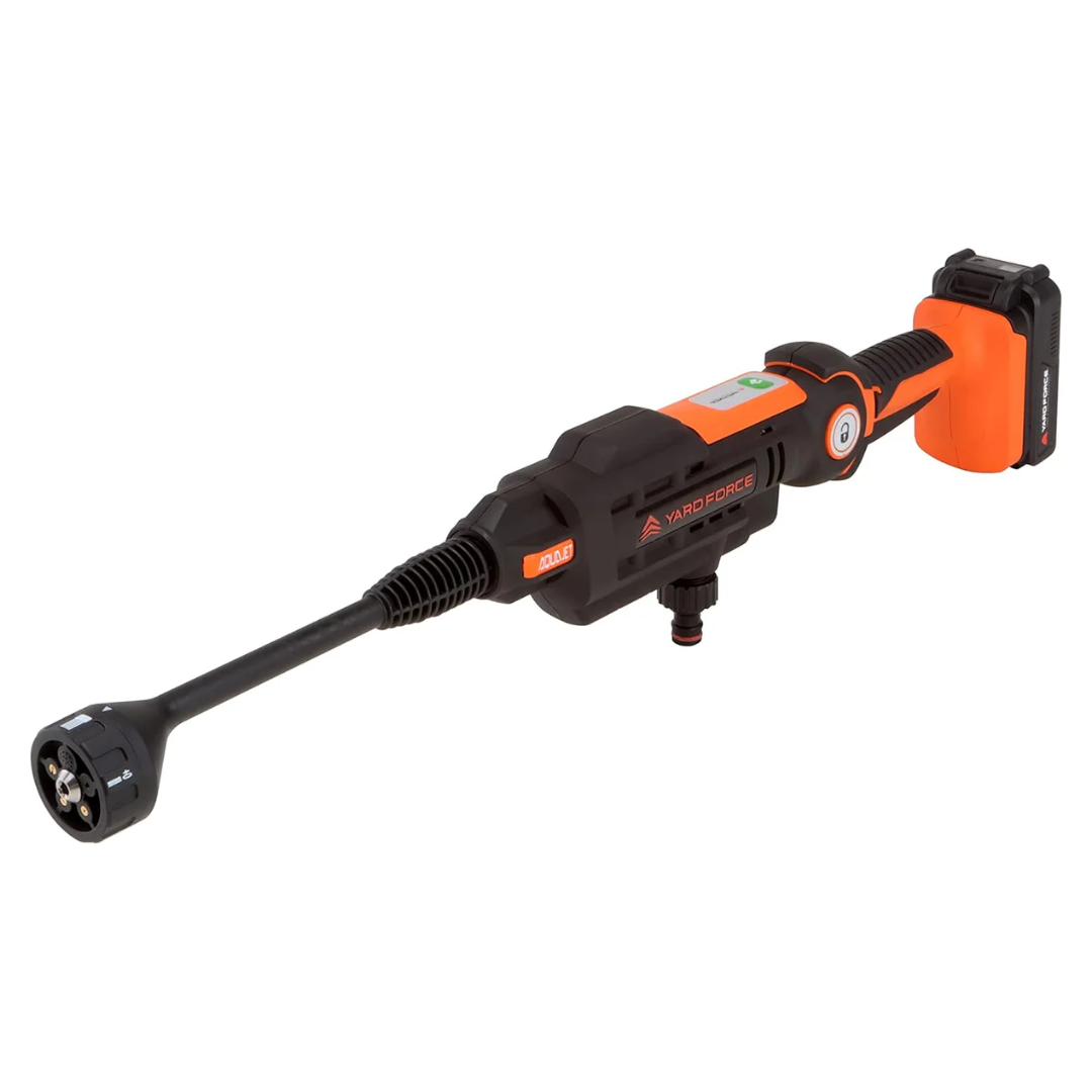 Yard Force 20V Aquajet Cordless Pressure Cleaner 22 Bar with Battery and Charger