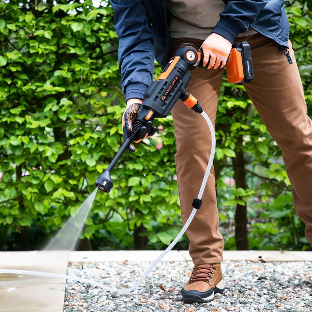 Yard Force 20V Aquajet Cordless Pressure Cleaner 22 Bar with Battery and Charger