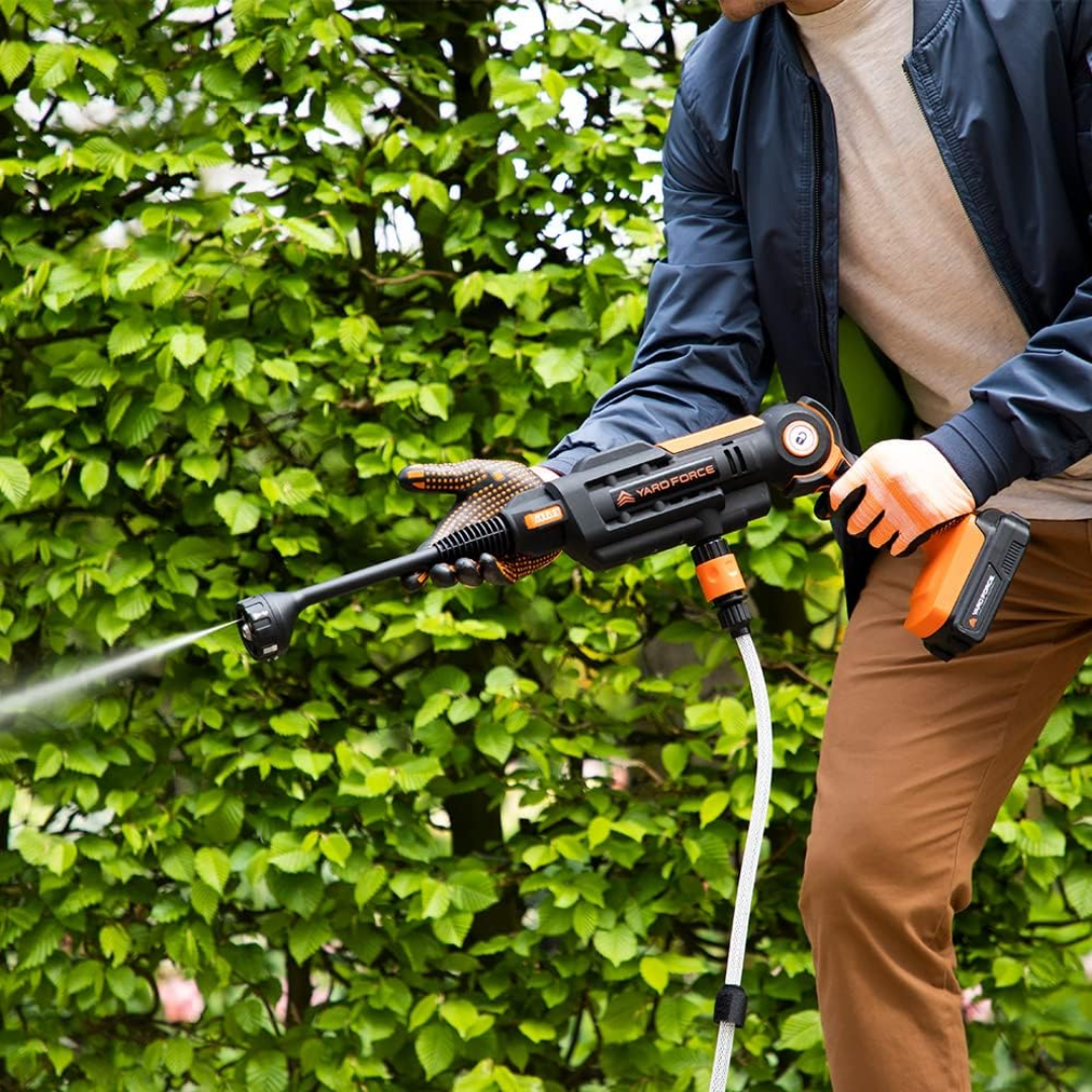 Yard Force 20V Aquajet Cordless Pressure Cleaner 22 Bar with Battery and Charger